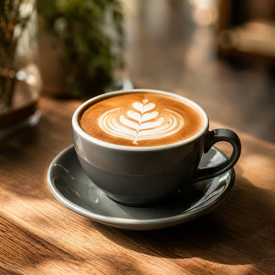 ラテアートのコーヒー